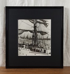 Original Vintage USSR Photo, Sailboat «Tovarishch», Ukrainian vintage photo