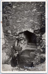 Traben-Trarbach 1930 – Fortress Mont Royal excavation work – photo postcard 9x14cm