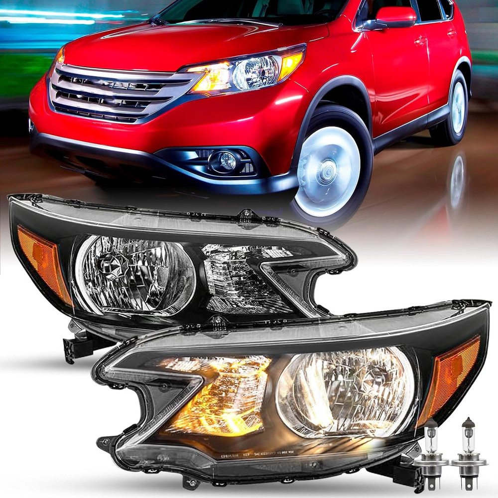 OE Style Headlight Assembly Fit for 2012-2014 Honda CR-V Halogen Headlamp W/Bulb