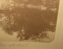 ANTIQUE *CLIFTON CHURCH* EARLY MORNING RIVER BRIDGE JACKSON NH LANDSCAPE PHOTO
