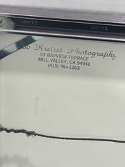 Signed Bob Kreisel Photography San Fransisco California Matted And Framed 1987