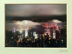 Hong Kong Skyline Photo Signed By laurence Lai