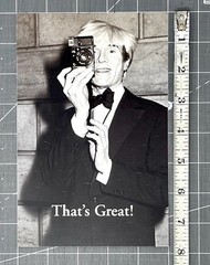Ron Galella Photography Show Announcement – 2008 NYC – Andy Warhol Portrait