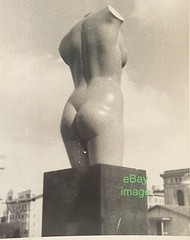 ca.1940’s BENIAMINO BUFANO Sculpture TORSO on Exhibit Outdoors PHOTOGRAPH