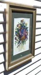 Original Fine Art Photography Still Life Flowers signed «Susan» Matted & Framed