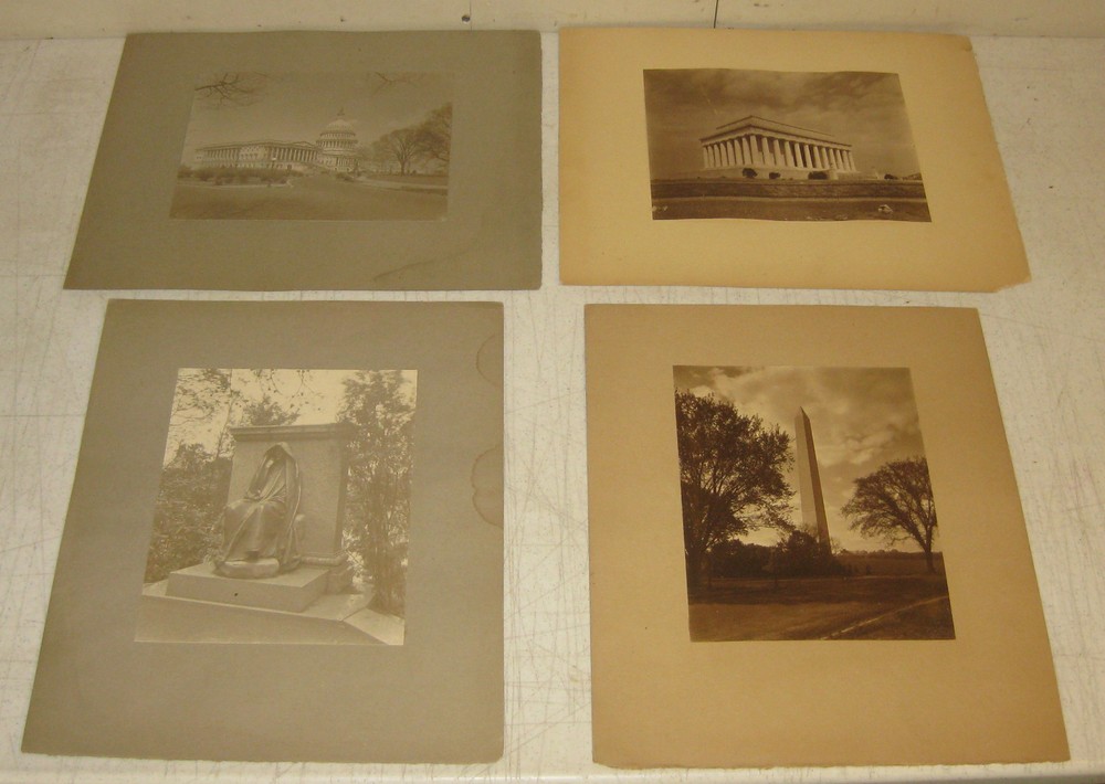 ANTIQUE *CLIFTON CHURCH* WASHINGTON DC LINCOLN MEMORIAL CAPITAL PHOTOGRAPH LOT