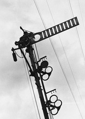 glass negative, GRÜNBACH, semaphore, trainlines, railways, by Eduard PEZDIKA,