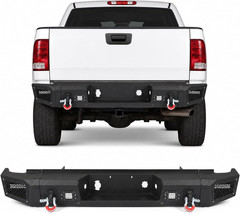 Rear Bumper Fit for Chevy Silverado 1500 GMC Sierra 2007-2013 | Heavy Duty Back