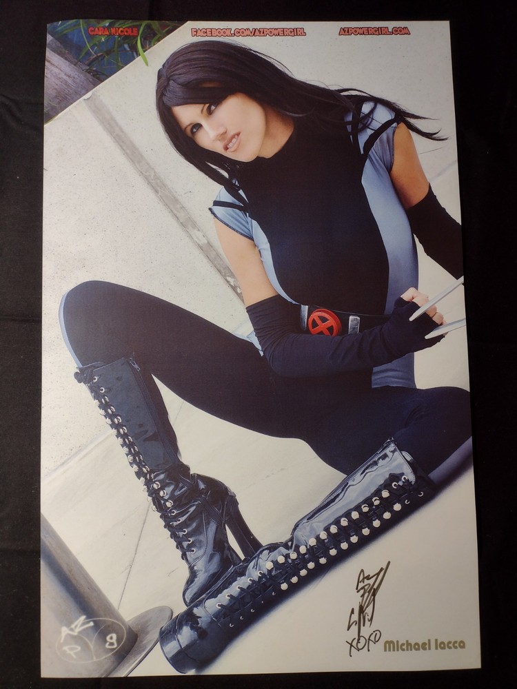 AZ Powergirl Cara Nicole X-23 Cosplay Print (SIGNED) LARGE 11″ x 17″