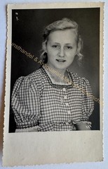 orig. Photo postcard children child fashion around 1942 girl