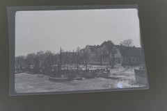 Great old negative fishing boat in harbour – place?? business loser 30-40s