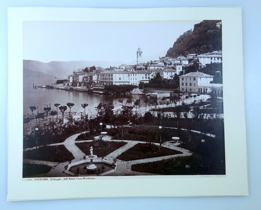 2 x Photo Album around 1890 LAGO DI COMO Bellagio Summer Napoli + Certosa Di Pavia