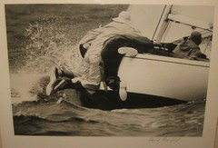 Original Vintage DAVID ROSENFELD ‘Sailboat SAILORS Ballasting BOAT’ PHOTOGRAPH