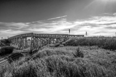 Fine Art Photography, Black and White print, 10×15, Country Bridge