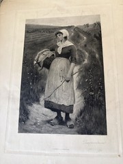 Photogravure , 1890, lot of 7. Smille , F.C Jones,Ridgeway Knight and more