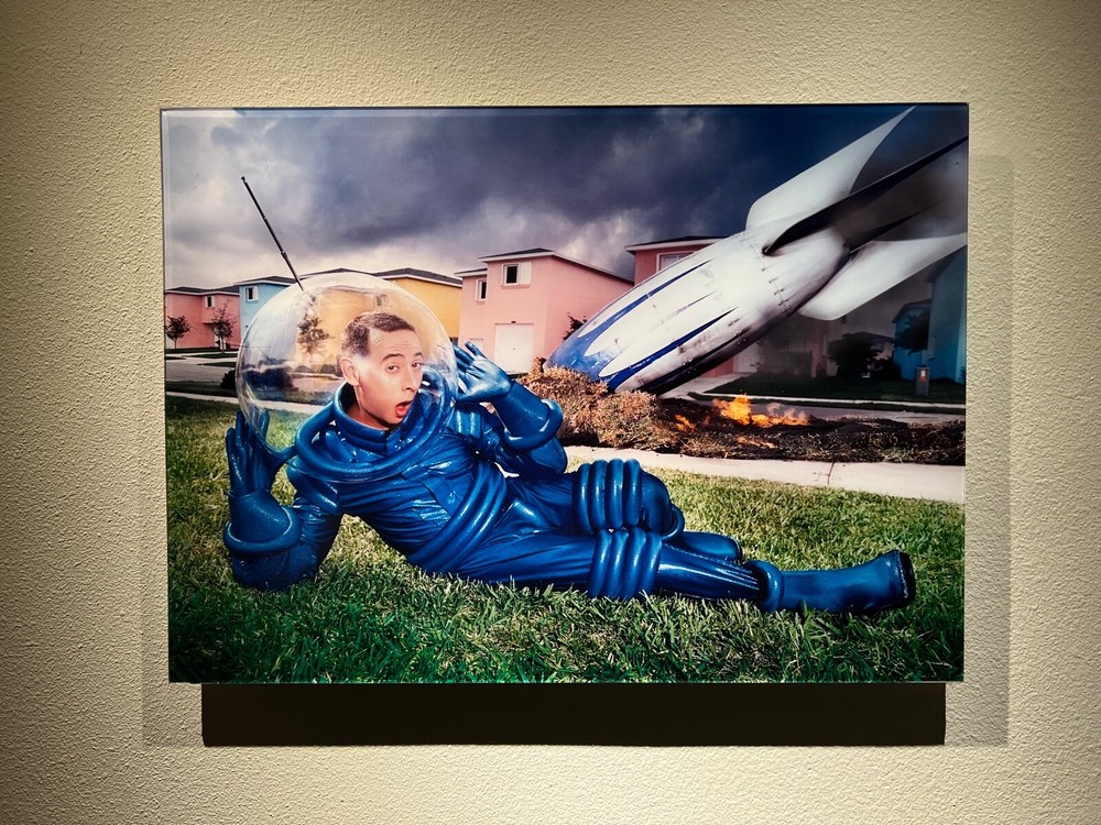 Original DAVID LACHAPELLE photograph Pee Wee Herman, Paul Reubens Rocket 20×24