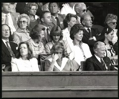 Photograph Princess Diana visiting Wimbledon, large format 25 x 20 cm
