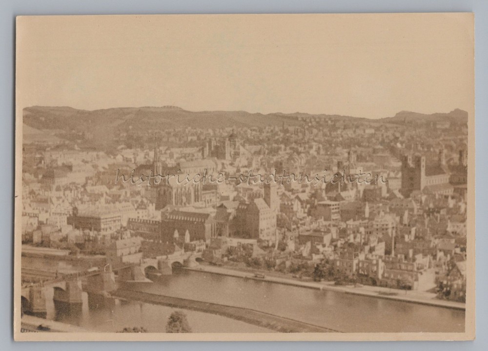 Würzburg 1949 – War Damage Postwar – Old Photo 1940s