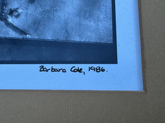 BARBARA COLE HAND SIGNED ORIGINAL 1986 PHOTOGRAPH WOMAN & CHILD WITH HAIRBRUSH