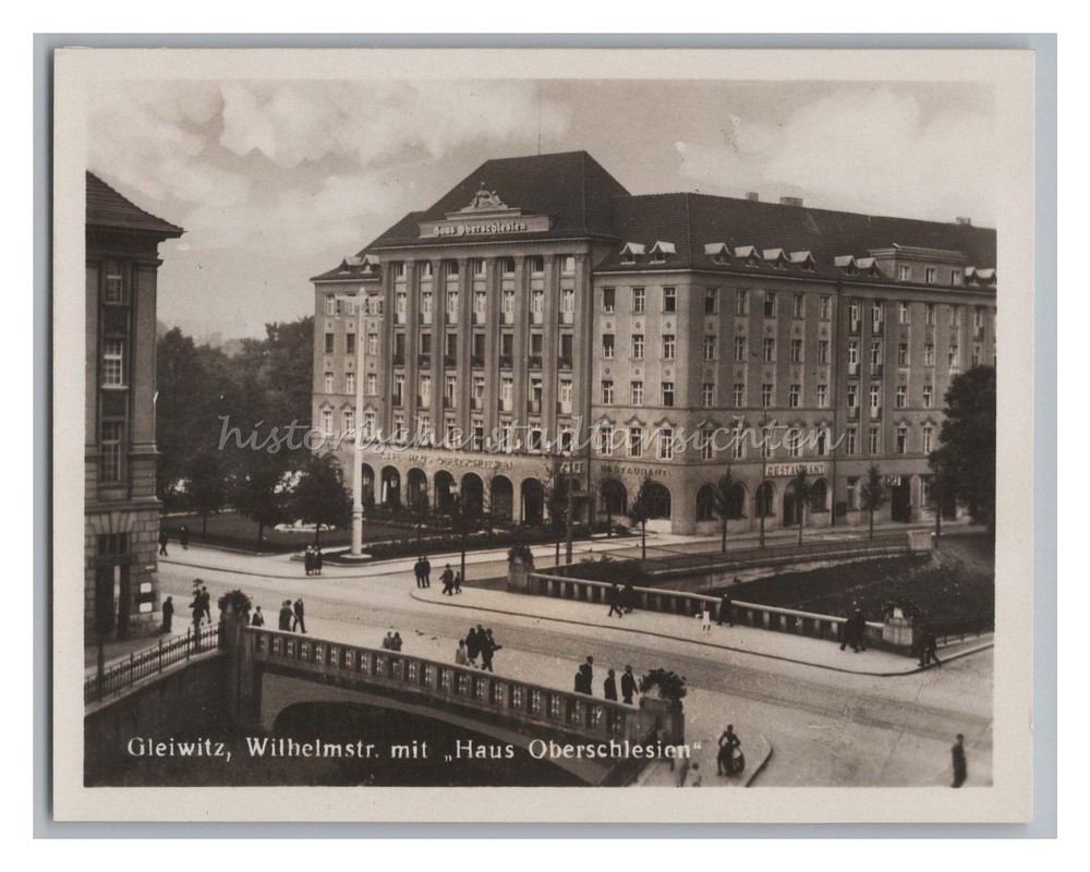 Gliwice Gliwice Silesia Poland Wilhelmstraße House Upper Silesia – Photo 1930s