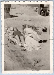 Rewahl West Pomerania 1939 – Pretty Women Beach – 1930s Poland Rewal Photo 6x9cm