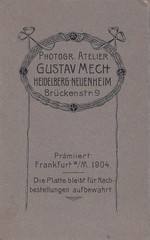 Gustav Mech CDV – Child Portrait – Heidelberg around 1910