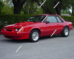 MUSTANG 5.0 FOX BODY COUPE RED 1989 8″x10″ Photograph