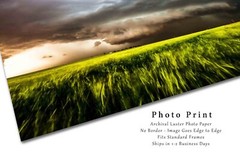 Supercell Thunderstorm Over Field in Oklahoma Photography Print – Weather, Storm