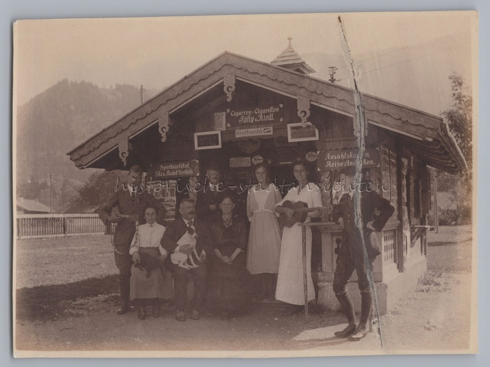 Bayrischzell 1921 – Newsstand Postcards Cigars Fanny & Riedl – Photo 1920s