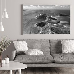 St John Beaches Aerial Photography Wall Art Decor, East End Hurricane Hole USVI