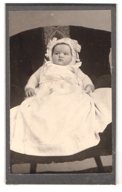 Photograph Mittenwald, child in christening dress