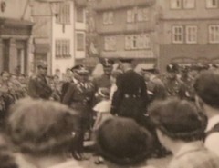 Old photo celebrations many people Gotha 1939