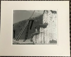 Barbara Erdman B & W Photograph «Picuris Pueblo Church with Ladder» Signed 1985