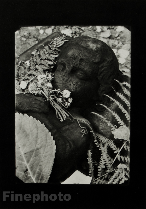 1946/78 JOSEF SUDEK Vintage Czech Photo Gravure ~ MALA STRANA CEMETERY Sculpture