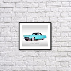 Classic Cars – 1955 Ford Thunderbird – Print