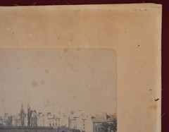 Vintage Photograph / Print Focusing on a Bridge Crossing a Body of Water