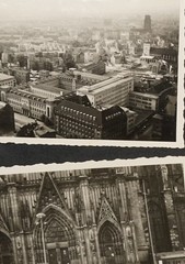 Photo View Cologne Cathedral Aerial View Bundle Building 1955 Bridge Church House Everyday Life