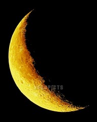 Wall Decor, 8×10 inch 24 Percent Full Moon (Waning Crescent Phase) Print M8890