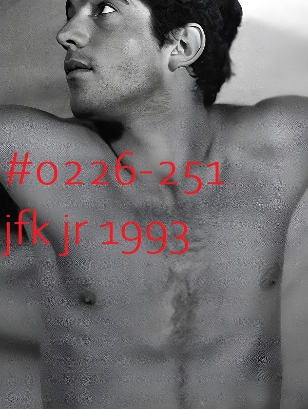 VINTAGE MALE PORTRAIT #0226-251 -JFK JR. 1993 -RARE! -freeShipping in the usa