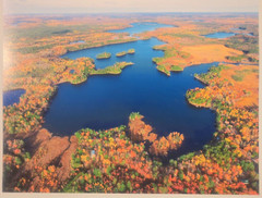 Fishtrap Lake, Vilas Co., Boulder Junction, Wisc. Aerial Photo. Frame Optional.