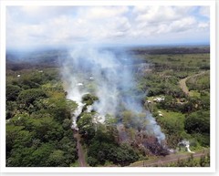 Kilauea Volcano Hawaii Fissure 5 Aerial View 2018 Silver Halide Photo