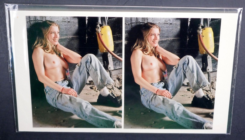 Boris Starosta 3D Stereoview – Betty 4714 – nude model worker signed 2003
