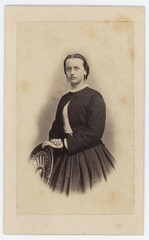 Portrait Photography Woman Portrait Historical Photograph Album Print 1865