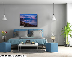 Utah’s Majestic Ocean Lake: Great Salt Lake Utah Sunset Metal Aluminum Print