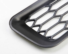 Honeycomb Front Bumper Bottom Fog Vent & Side Fender & Headlgiht Chrome Cover Tr