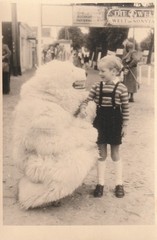 Photo Pretty Boy with Polar Bear Costume Humanized Snapshot-9