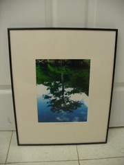 MATTED PHOTOGRAPHY Santa Fe Reflection by Larry Santucci 16×20 2006 Framed