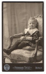 Photography Hermann Tietz, Berlin, Leipziger Strasse, Little Boy in Tidy