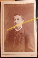 Young man portrait/CDV J. Grimm Offenburg