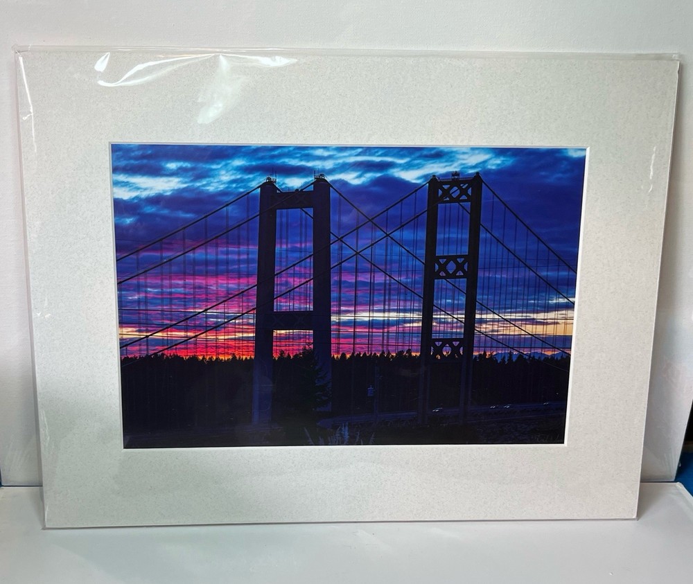 Todd Moses Photographic Print Tacoma Washington Narrows Bridge Colorful